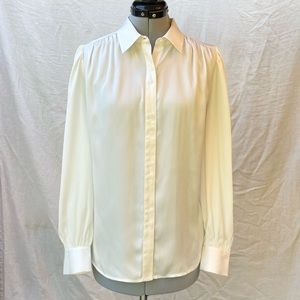 Ivory Ann Taylor Silk Blouse (NWOT)